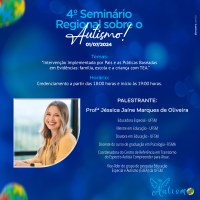 4º Seminário sobre Autismo é adiado para 1º de julho