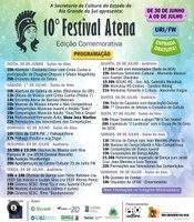 Está preparado para uma edição histórica do Festival Atena? Confira a programação!