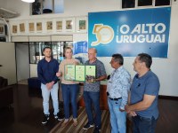 Legislativo homenageia Jornal O Alto Uruguai com Moção de Aplausos