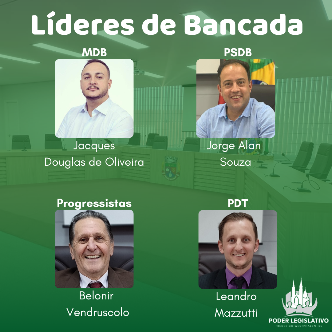 Por dentro do Poder Legislativo em 2023 –  Os Líderes de Bancada