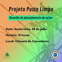 Poste Limpo: reunião de planejamento das ações será realizada nesta sexta-feira