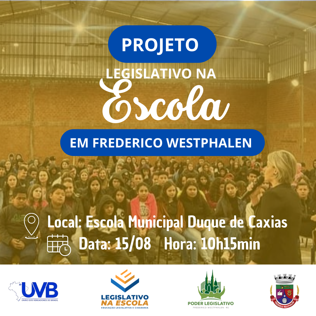 UVB trará projeto “Legislativo na Escola” para Frederico Westphalen