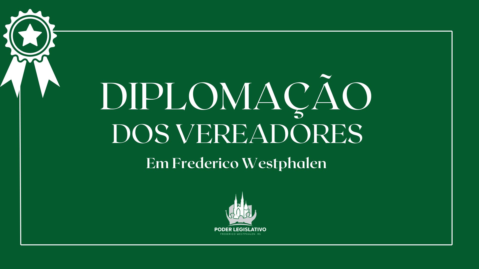 Vereadores eleitos receberão seus diplomas de forma on-line