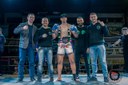 Vereadores participam da entrega das premiações aos vencedores do evento de Muay Thai